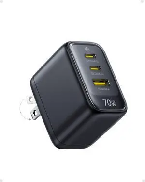 Enerfill 70W USB C Charger, Fast Charging Block with Foldable Plug Enerfill 70W USB C Charger, Fast Charging Block with Foldable Plug