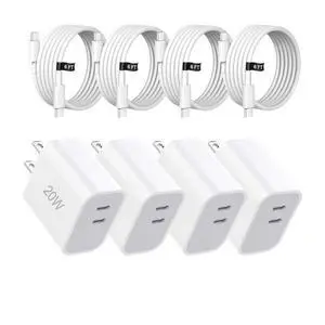 Dual Port USB C Charger Block Fast Charging with 6FT Fast Charging Cable for iPhone 17/16/15 Dual Port USB C Charger Block Fast Charging with 6FT Fast Charging Cable for iPhone 17/16/15