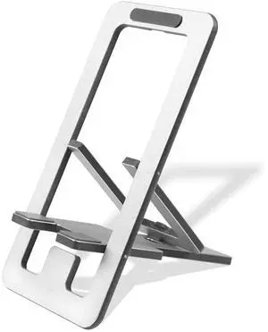 Foldable Aluminum Phone Stand Adjustable Desk Holder for Travel & Office, Compatible with iPhone 16-13 Pro Max, Samsung S24-S8, Kindle Gray Foldable Aluminum Phone Stand Adjustable Desk Holder for Travel & Office, Compatible with iPhone 16-13 Pro Max, Samsung S24-S8, Kindle Gray