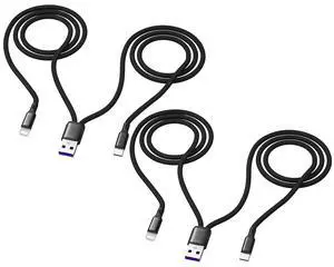 Awnuwuy Multi 2-in-1 Charging Cable 4FT 2Pack, USB-A to Type C + iPhone | Multiple Nylon Cord for iPhone 14/13, iPhone 17/16/15, iPad Pro/Air/Mini, Samsung, Google, Android, Tablets, Black Awnuwuy Multi 2-in-1 Charging Cable 4FT 2Pack, USB-A to Type C + iPhone | Multiple Nylon Cord for iPhone 14/13, iPhone 17/16/15, iPad Pro/Air/Mini, Samsung, Google, Android, Tablets, Black