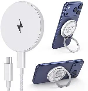 Mag.Safe Charger for iPhone, Magnetic Wireless Charger Stand for iPhone 12-17 Series & AirPods Pro 4-2 with 6.6ft USB-C Charging Cable Mag.Safe Charger for iPhone, Magnetic Wireless Charger Stand for iPhone 12-17 Series & AirPods Pro 4-2 with 6.6ft USB-C Charging Cable