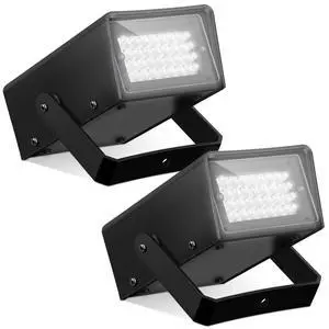 2 Pack Mini Strobe Lights, Bright LED Strobe Stage Light Adjustable Flash Speed Control Flashing Bulbs for Party Stage Club Disco Bar Decoration(White,32 LED) 2 Pack Mini Strobe Lights, Bright LED Strobe Stage Light Adjustable Flash Speed Control Flashing Bulbs for Party Stage Club Disco Bar Decoration(White,32 LED)