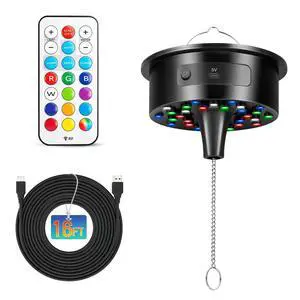 Disco Ball Motor with Lights - 0/3/6/9/12/15RPM Rotating Adjustable Disco Ball Motor with Lights - 0/3/6/9/12/15RPM Rotating Adjustable