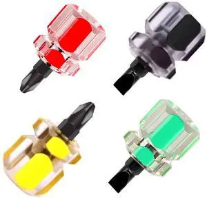 Mini ultrashort flat head and Phillips small screwdriver set, sewing machine screwdriver tool concept Mini ultrashort flat head and Phillips small screwdriver set, sewing machine screwdriver tool concept
