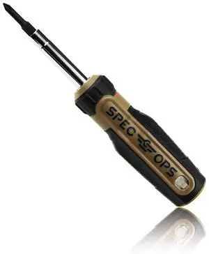 Tools Multi-Bit Screwdriver for Tool Belt, Tool Box, Magnetized Double-Sided Bits and Cr-Mo Steel Shaft, Standard, 6-in-1 Tools Multi-Bit Screwdriver for Tool Belt, Tool Box, Magnetized Double-Sided Bits and Cr-Mo Steel Shaft, Standard, 6-in-1