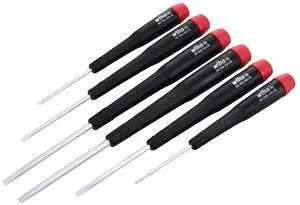 26090 Precision Slotted Screwdriver with Precision Handle, 6 Piece Set, multi, one size 26090 Precision Slotted Screwdriver with Precision Handle, 6 Piece Set, multi, one size