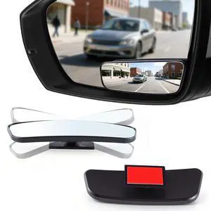 Framed Rectangular Blind Spot Mirror, HD Glass and ABS Housing Convex Wide Angle Rearview Mirror with Adjustable Stick for Universal Car (2 pcs) Framed Rectangular Blind Spot Mirror, HD Glass and ABS Housing Convex Wide Angle Rearview Mirror with Adjustable Stick for Universal Car (2 pcs)