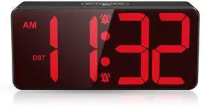 Battery Operated Digital Clock, Dual Alarm Clock for Bedroom with Touch Snooze, DST, 3 Levels Adjustable Brightness & Adjustable Volume, Night Mode, Suitable for Seniors, Kids, Teens Battery Operated Digital Clock, Dual Alarm Clock for Bedroom with Touch Snooze, DST, 3 Levels Adjustable Brightness & Adjustable Volume, Night Mode, Suitable for Seniors, Kids, Teens