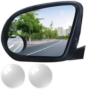 2PCS Car Blind Spot Mirrors, Round Shaped Wide Angle Vehicle Blindspot Glass Convex, Frameless Automotive Rearview Side Mirror Accessories, Universal for SUV, Sedan, Truck 2PCS Car Blind Spot Mirrors, Round Shaped Wide Angle Vehicle Blindspot Glass Convex, Frameless Automotive Rearview Side Mirror Accessories, Universal for SUV, Sedan, Truck