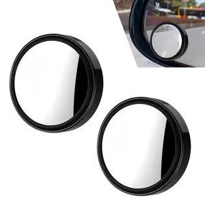 2 PCS Blind Spot Mirrors, Round HD Convex Mirror, 360° Wide Angle Side Rear View Mirror with ABS Anti-collision Shell, Universal for Car, Van, SUV and Trucks (Black) 2 PCS Blind Spot Mirrors, Round HD Convex Mirror, 360° Wide Angle Side Rear View Mirror with ABS Anti-collision Shell, Universal for Car, Van, SUV and Trucks (Black)