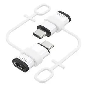 Lightning to USB-C Adapter for iPhone 17 16 15, Charge Only, 2 PCS | Not for Earphone/Portable Storage Devices/iPencil, Charging Only, Lightning Female to USB-C Male, For USB-C Phon, White/Black Lightning to USB-C Adapter for iPhone 17 16 15, Charge Only, 2 PCS | Not for Earphone/Portable Storage Devices/iPencil, Charging Only, Lightning Female to USB-C Male, For USB-C Phon, White/Black