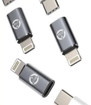 27W Fast Charger Adapter(3Pack)USB C Female to Lightning Male Converter for Iphone 11 12 13 14 Pro Max Mini Xs Se 7 8 X Xr Plus IpadAir Type-c Port Charge Cord Connector Charging Data Sync Cable 27W Fast Charger Adapter(3Pack)USB C Female to Lightning Male Converter for Iphone 11 12 13 14 Pro Max Mini Xs Se 7 8 X Xr Plus IpadAir Type-c Port Charge Cord Connector Charging Data Sync Cable