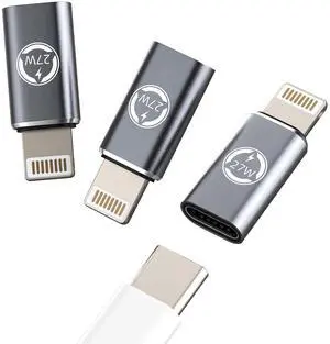 27W USB C to Lightning Adapter for Iphone 14 13 12 11 Pro Cable for Apple Mfi Type Female (3Pack) PD Charger Connector Converter Adaptador Tipo Port Thunderbolt Dongle for Ipad Air Lighting Male Power 27W USB C to Lightning Adapter for Iphone 14 13 12 11 Pro Cable for Apple Mfi Type Female (3Pack) PD Charger Connector Converter Adaptador Tipo Port Thunderbolt Dongle for Ipad Air Lighting Male Power
