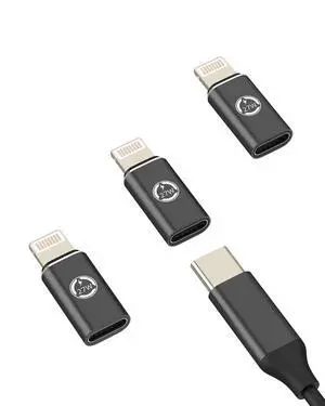 27W USB C Female to Lightning Male Charger Adapter (3 Pack) for iPhone 14 13 Pro Max for iPad Type C Jack Fast Charging Type C Data Cable Connector Converter Lighting Charger Accessories 27W USB C Female to Lightning Male Charger Adapter (3 Pack) for iPhone 14 13 Pro Max for iPad Type C Jack Fast Charging Type C Data Cable Connector Converter Lighting Charger Accessories