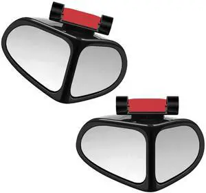 Blind Spot Mirrors 2 PCS, Car Blind spot Mirror 360 Degree Rotatable Wide Angle Rear View Auxiliary, HD Glass Double Sided Adjustable Convex Safety Mirror for Vehicle Truck SUV Universal Black Blind Spot Mirrors 2 PCS, Car Blind spot Mirror 360 Degree Rotatable Wide Angle Rear View Auxiliary, HD Glass Double Sided Adjustable Convex Safety Mirror for Vehicle Truck SUV Universal Black
