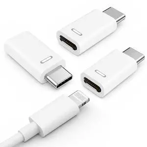 3-Pack Lightning Female to USB-C Male Adapter for iPhone 15/16/17 | Supports Charging and Data Transfer; Reuses Old Lightning Cables with USB-C Devices; Not for Audio or OTG. 3-Pack Lightning Female to USB-C Male Adapter for iPhone 15/16/17 | Supports Charging and Data Transfer; Reuses Old Lightning Cables with USB-C Devices; Not for Audio or OTG.