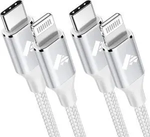 USB C to Lightning Cable 6FT 2Pack, Power iPhone Charger Cord MFi Certified Braided Fast iPhone Type C Charging Cord Compatible with iPhone 14 13 12 Pro Max Mini X XS XR 11 Pro 8 Plus USB C to Lightning Cable 6FT 2Pack, Power iPhone Charger Cord MFi Certified Braided Fast iPhone Type C Charging Cord Compatible with iPhone 14 13 12 Pro Max Mini X XS XR 11 Pro 8 Plus