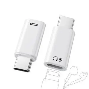 (New Combo) Lightning to USB C Adapter Compatible with iPhone 17/16/15 | 1×48kHz/16bit Hi-Fi Audio Headphone Adapter with Line Control + 1×27W Fast Charging Lightning to USBC Adapter with 3A Limit (New Combo) Lightning to USB C Adapter Compatible with iPhone 17/16/15 | 1×48kHz/16bit Hi-Fi Audio Headphone Adapter with Line Control + 1×27W Fast Charging Lightning to USBC Adapter with 3A Limit