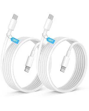 10FT iPhone Charger Cable, Apple MFi Certified Long Lightning Charger Cord | 2 Pack Heavy Duty USB C to Lightning Fast Charging Data Sync Cable Compatible for iPhone 14 13 12 11 Pro Max XS XR X 8 iPad 10FT iPhone Charger Cable, Apple MFi Certified Long Lightning Charger Cord | 2 Pack Heavy Duty USB C to Lightning Fast Charging Data Sync Cable Compatible for iPhone 14 13 12 11 Pro Max XS XR X 8 iPad