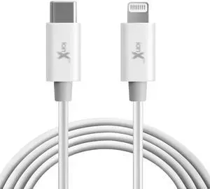 USB-C to Lightning Cable - 6.6 Ft, White - MFi Certified 60W PD Fast Charge & Sync USB-C to Lightning Cable - 6.6 Ft, White - MFi Certified 60W PD Fast Charge & Sync