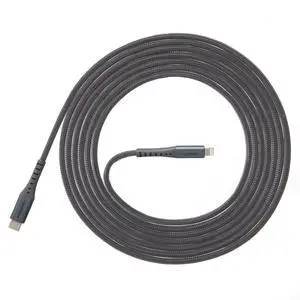 USB C to Apple Lightning High-Speed Ultra Durable Alloy Cable for iPhone 1-14, AirPods, iPads and More Devices (10 Foot, Gray) USB C to Apple Lightning High-Speed Ultra Durable Alloy Cable for iPhone 1-14, AirPods, iPads and More Devices (10 Foot, Gray)