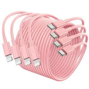 4Pack USB C to Lightning Cable 6FT, Fast Charging Cord for iPhone 14 | Replacement for Apple Original Charger Cable for iPhone 14 13 12 11 Pro 11 XS MAX XR 8 7 6s Plus,Pink 4Pack USB C to Lightning Cable 6FT, Fast Charging Cord for iPhone 14 | Replacement for Apple Original Charger Cable for iPhone 14 13 12 11 Pro 11 XS MAX XR 8 7 6s Plus,Pink