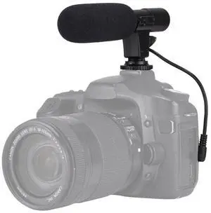 Mini Shotgun Microphone for Camera & Smartphone, External Camera Mic for DSLR, Camcorder & Phone, 3.5mm Plug, Vlogging & YouTube Mini Shotgun Microphone for Camera & Smartphone, External Camera Mic for DSLR, Camcorder & Phone, 3.5mm Plug, Vlogging & YouTube