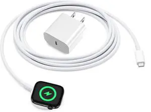 20W USB-C Magnetic Charger for Apple Watch (MFi), Wireless Charging Cable for All iWatch Series (2 m) 20W USB-C Magnetic Charger for Apple Watch (MFi), Wireless Charging Cable for All iWatch Series (2 m)