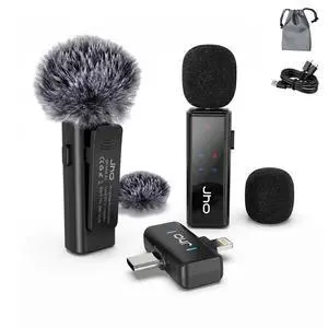 Mini Microphone for iPhone & Android,16H Battery, Noise Cancelling Lavalier Microphone, Clip On Lapel Mic Pro for Content Creators Vlogging/YouTube/Tiktok/Streaming/Interview/Video Recording Mini Microphone for iPhone & Android,16H Battery, Noise Cancelling Lavalier Microphone, Clip On Lapel Mic Pro for Content Creators Vlogging/YouTube/Tiktok/Streaming/Interview/Video Recording