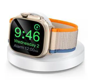 Upgraded for Apple Watch Charger, Travel Fast Charging Dock | Portable Wireless Charging Stand Compatible with iWatch Series Ultra/SE/11/10/9/8/7/6/5/4/3/2 Support Nightstand Mode-White Upgraded for Apple Watch Charger, Travel Fast Charging Dock | Portable Wireless Charging Stand Compatible with iWatch Series Ultra/SE/11/10/9/8/7/6/5/4/3/2 Support Nightstand Mode-White