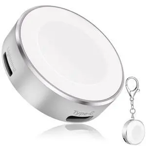 5W iWatch Charger for Apple Watch 11, Portable Wireless Charger with USB C & iPhone Power Port, Travel Keychain for Apple Watch Series 10/9/8/UItra/7/6/5/4/3/2/SE 5W iWatch Charger for Apple Watch 11, Portable Wireless Charger with USB C & iPhone Power Port, Travel Keychain for Apple Watch Series 10/9/8/UItra/7/6/5/4/3/2/SE