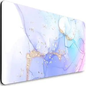 Extended Gaming Mouse Pad (31.5 X 11.8 in), Large Non-Slip Rubber Base Mousepad,Keyboard Mouse Mat Desk Pad for Work, Game, Office, Home - Blue Purple Rose Gold Marble Extended Gaming Mouse Pad (31.5 X 11.8 in), Large Non-Slip Rubber Base Mousepad,Keyboard Mouse Mat Desk Pad for Work, Game, Office, Home - Blue Purple Rose Gold Marble