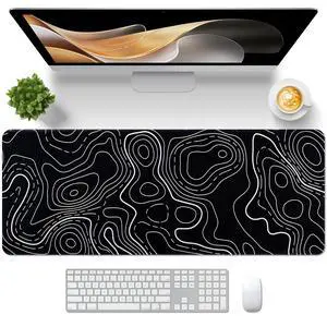 Topographic Mouse Pad Large Desk Mat 31.5" x 11.8", Gaming Mouse Pad | Non-Slip, Durable, with Clear and Fade-Resistant Patterns, 0.3MM Thick, Artistic Style Topographic Mouse Pad Large Desk Mat 31.5" x 11.8", Gaming Mouse Pad | Non-Slip, Durable, with Clear and Fade-Resistant Patterns, 0.3MM Thick, Artistic Style
