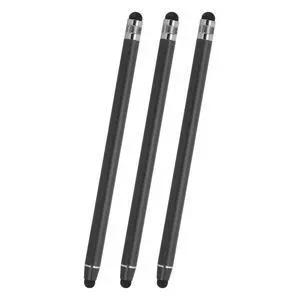 3 Pcs Stylus Pens for Touch Screens, 2 in 1 High Sensitivity Universal Pen Capacitive Stylus for Phone Tablets Laptop Touch Screen Devices, Black 3 Pcs Stylus Pens for Touch Screens, 2 in 1 High Sensitivity Universal Pen Capacitive Stylus for Phone Tablets Laptop Touch Screen Devices, Black
