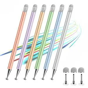 Pen for Touchscreen, 2-in-1 Tip for Nintendo Switch | Disc & Fiber Tip, High Precision, No Bluetooth, Stylus Pen for iPad, iphone, Android, Tablets, Prevent Scratches Pen for Touchscreen, 2-in-1 Tip for Nintendo Switch | Disc & Fiber Tip, High Precision, No Bluetooth, Stylus Pen for iPad, iphone, Android, Tablets, Prevent Scratches
