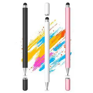Stylus Pen for Touchscreen, 2-in-1 Stylist Pens, 3Pcs Stylus | Rubber & Disc Tips, Magnetic Cap, High Sensitivity, Fit for iPad, iPhone, Switch, Android, Galaxy, Tablets, All Touch Screens Stylus Pen for Touchscreen, 2-in-1 Stylist Pens, 3Pcs Stylus | Rubber & Disc Tips, Magnetic Cap, High Sensitivity, Fit for iPad, iPhone, Switch, Android, Galaxy, Tablets, All Touch Screens
