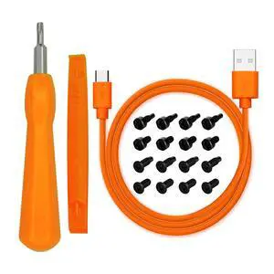 Ring Doorbell Screwdriver + 20Pcs Doorbell Screws & Charger Charging Cable Cord for Video Doorbell, Video Doorbell 2nd generation 3 and Pro & Elite Ring Doorbell Security Screw (Orange) Ring Doorbell Screwdriver + 20Pcs Doorbell Screws & Charger Charging Cable Cord for Video Doorbell, Video Doorbell 2nd generation 3 and Pro & Elite Ring Doorbell Security Screw (Orange)