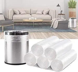 4 Gallon Trash Bags - 100 Small Mini Garbage Bags | 17" x 18" Clear Waste Basket Trash Bags | Bulk Plastic Bathroom Trash Can Liners 4 Gallon Trash Bags - 100 Small Mini Garbage Bags | 17" x 18" Clear Waste Basket Trash Bags | Bulk Plastic Bathroom Trash Can Liners