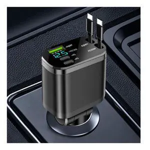 5 in 1 Retractable Car Charger Adapter,Upgraded Car Phone Charger with PD 30W Cable & USB Fast Charging Port,Universal USBs & USB C Cars Chargers Compatible with Android and iPhone 5 in 1 Retractable Car Charger Adapter,Upgraded Car Phone Charger with PD 30W Cable & USB Fast Charging Port,Universal USBs & USB C Cars Chargers Compatible with Android and iPhone