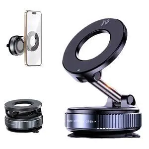 Suction Cup Phone Mount for Magsafe, 360° Adjustable Magnetic Car Phone Holder, Pocket Size Foldable Car Mount, Cell Phone Holders for Your Car for iPhone 16 Pro Max 15 14 13 12 Plus Suction Cup Phone Mount for Magsafe, 360° Adjustable Magnetic Car Phone Holder, Pocket Size Foldable Car Mount, Cell Phone Holders for Your Car for iPhone 16 Pro Max 15 14 13 12 Plus