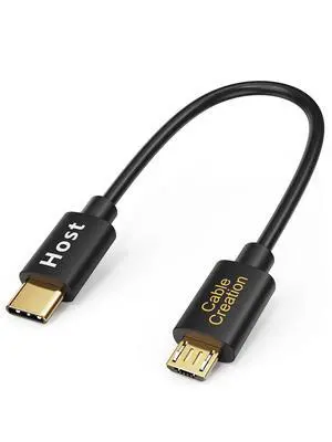 Short USB C to Micro USB Cable, 480Mbps Data, 0.65 FT/ 0.2M | USBC to MicroUSB OTG Cord, for Wall Chargers, MacBook Pro, Air, Galaxy S22, S21, Pixel 5/4/3 and More, Black Short USB C to Micro USB Cable, 480Mbps Data, 0.65 FT/ 0.2M | USBC to MicroUSB OTG Cord, for Wall Chargers, MacBook Pro, Air, Galaxy S22, S21, Pixel 5/4/3 and More, Black