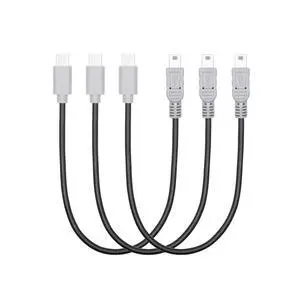 3Pcs Short USB C to Mini USB Charging Data Cable 10", with OTG Feature | USB Type C Male to Mini USB Male Power Cord, USB C Output, Mini USB Input, Connect 2 Device for Charging & Data Sync 3Pcs Short USB C to Mini USB Charging Data Cable 10", with OTG Feature | USB Type C Male to Mini USB Male Power Cord, USB C Output, Mini USB Input, Connect 2 Device for Charging & Data Sync