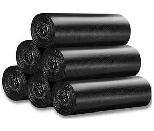 100 Counts 4 Gallon 45x60Cm Kitchen Trash Bags with Handles for Bathroom, Home and Office(100pcs Black 45x60CM) 100 Counts 4 Gallon 45x60Cm Kitchen Trash Bags with Handles for Bathroom, Home and Office(100pcs Black 45x60CM)