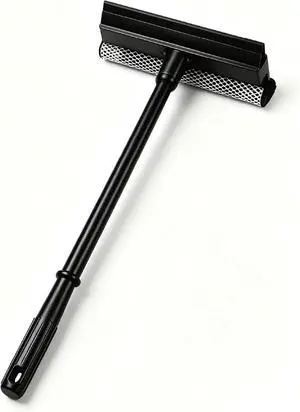 2 in1 Window Squeegee for Car, Window Cleaning Tool with 16inch Long Handle | for Gas Station, Glass,Shower,Outdoor High Window Cleaning 2 in1 Window Squeegee for Car, Window Cleaning Tool with 16inch Long Handle | for Gas Station, Glass,Shower,Outdoor High Window Cleaning