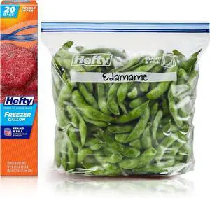 Press to Close Freezer Bags, Gallon Size, 20ct | Double Zipper Seal, Freeze Leftovers, Meat, Desserts, Veggies, Meal Prep, Stand and Fill Bottom Press to Close Freezer Bags, Gallon Size, 20ct | Double Zipper Seal, Freeze Leftovers, Meat, Desserts, Veggies, Meal Prep, Stand and Fill Bottom