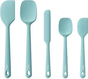 5-Piece Food-Grade Silicone Spatula Set for Baking, Heat-Resistant | Dishwasher safe, nonstick surface, for cooking and kitchen use, flexible rubber spatulas, 5 kitchen tools 5-Piece Food-Grade Silicone Spatula Set for Baking, Heat-Resistant | Dishwasher safe, nonstick surface, for cooking and kitchen use, flexible rubber spatulas, 5 kitchen tools