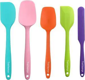 6PCS Silicone Spatulas, Food Grade Heat Resistant Rubber Spatula Set, Kitchen Spatulas for Baking, Cooking and Mixing, BPA-Free, Dishwasher Safe (Set of 6, Multi Colors) 6PCS Silicone Spatulas, Food Grade Heat Resistant Rubber Spatula Set, Kitchen Spatulas for Baking, Cooking and Mixing, BPA-Free, Dishwasher Safe (Set of 6, Multi Colors)