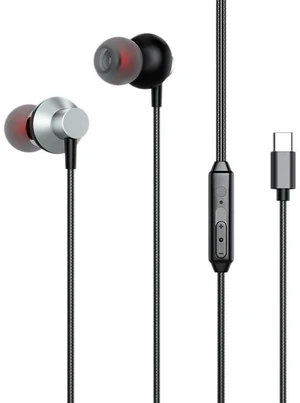 USB-C Wired Earbuds In-Ear Headphones with Deep Bass Stereo Sound Type-C Digital Audio Earphones with Inline Remote Control and Microphone for Music Gaming Calls