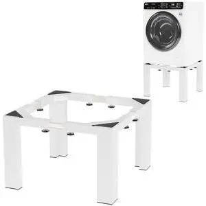 16" Heavy Duty Laundry Pedestal 17.7"-31" Adjustable Washer Dryer White | Full Size Stand with Non-Slip Mat, for Washing Machine Refrigerator Dishwasher, Heavy Duty Base Organizer Support 16" Heavy Duty Laundry Pedestal 17.7"-31" Adjustable Washer Dryer White | Full Size Stand with Non-Slip Mat, for Washing Machine Refrigerator Dishwasher, Heavy Duty Base Organizer Support