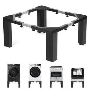 1000lbs Capacity All Steel 12 Inch Height Laundry PedestalSturdy Washer Dryer Pedestal with Anti Slip Mat, Adjustable Size for All Washer,Refrigerator and Dryer 1000lbs Capacity All Steel 12 Inch Height Laundry PedestalSturdy Washer Dryer Pedestal with Anti Slip Mat, Adjustable Size for All Washer,Refrigerator and Dryer